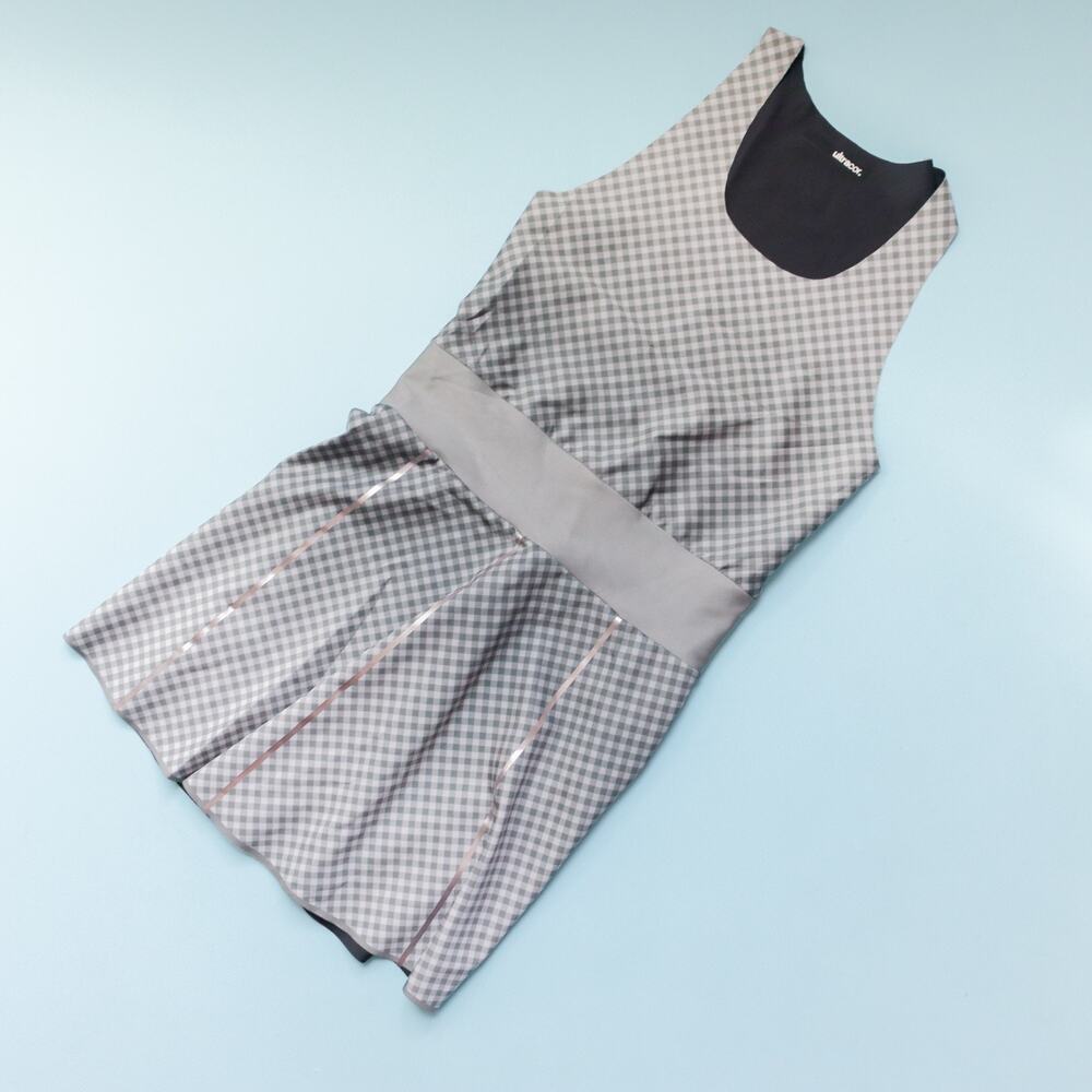 Ultracor Gray Gradient Diya Sleeveless Athletic Tennis Dress Size Small USA Made